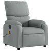 vidaXL Electric Massage Recliner Chair Light Grey Fabric