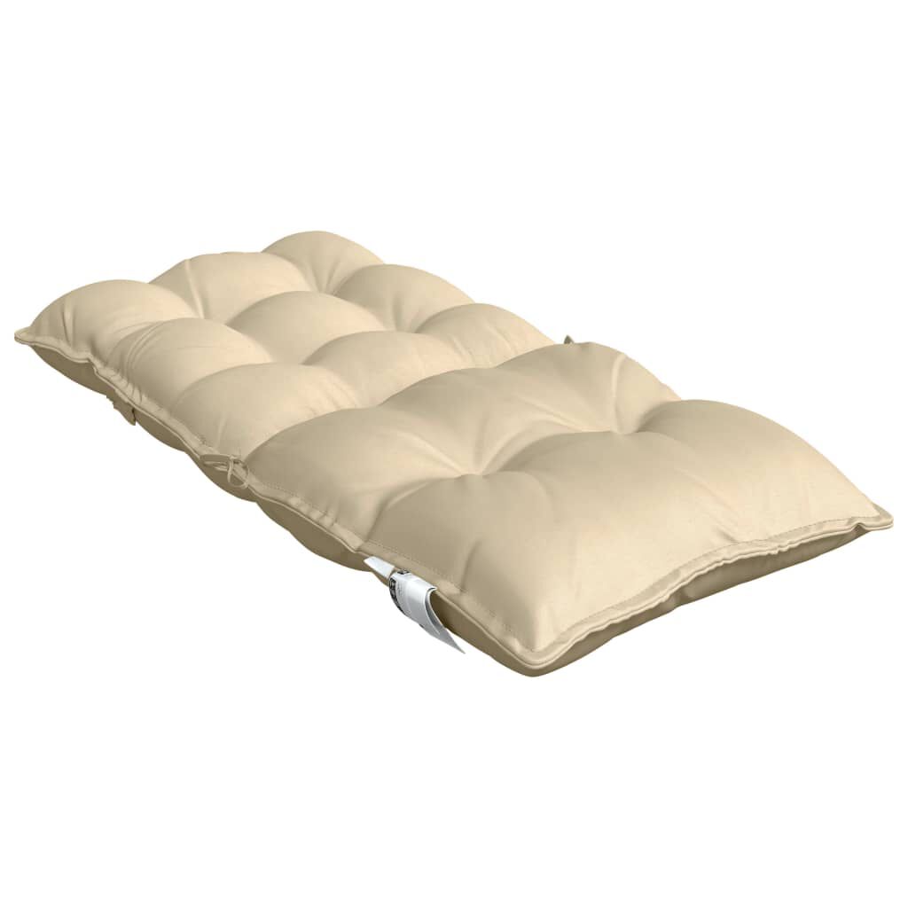 vidaXL Lowback Chair Cushions 2 pcs Beige Oxford Fabric