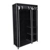 vidaXL Folding Wardrobe Black 110x45x175 cm