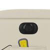 vidaXL Electric Stand up Massage Recliner Chair Cream Faux Leather