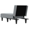vidaXL Chaise Longue Light Grey Fabric