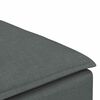 vidaXL Modular Sofa Footstool Module Dark Grey 100x100x48 cm