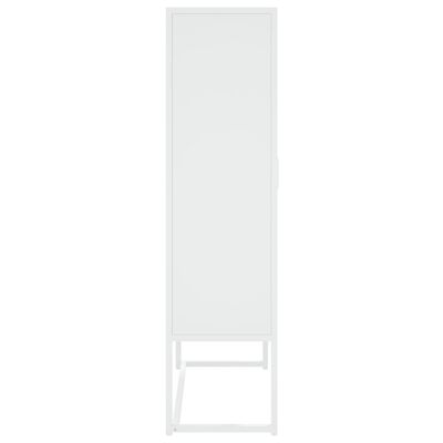 vidaXL Highboard White 80x35x135 cm Steel