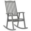 vidaXL Rocking Chair Grey Solid Acacia Wood