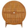 vidaXL Folding Garden Table 110 cm Solid Acacia Wood