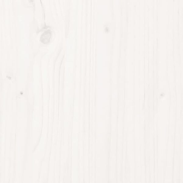 vidaXL Log Holder with Wheels White 76.5x40x108 cm Solid Wood Pine