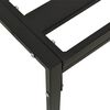 vidaXL Garden Footstools with Grey Cushions 2 pcs 60x60x35 cm Steel