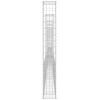 vidaXL U-shape Gabion Basket with 6 Posts Iron 620x20x150 cm