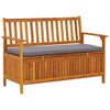 vidaXL Garden Storage Bench 120 cm Solid Acacia Wood