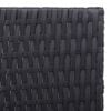 vidaXL Sun Loungers 2 pcs Black and Brown Poly Rattan&Solid Wood Acacia