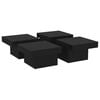 vidaXL Coffee Table Black 90x90x28 cm Engineered Wood