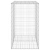 vidaXL Gabion Wall with Covers Galvanised Steel 100x60x100 cm