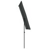 vidaXL Garden Parasol with Aluminium Pole 180x110 cm Anthracite