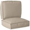 vidaXL Pallet Cushion Set 2 pcs Taupe Oxford Fabric