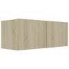 vidaXL TV Cabinets 4 pcs Sonoma Oak 80x30x30 cm Engineered Wood