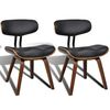 Artificial Leather Dining Chair with Backrest 2 pcs
