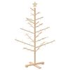 vidaXL Wooden Christmas Tree with Stand Natural 125 cm Solid pine wood
