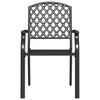 vidaXL Stackable Outdoor Chairs 2 pcs Steel Anthracite