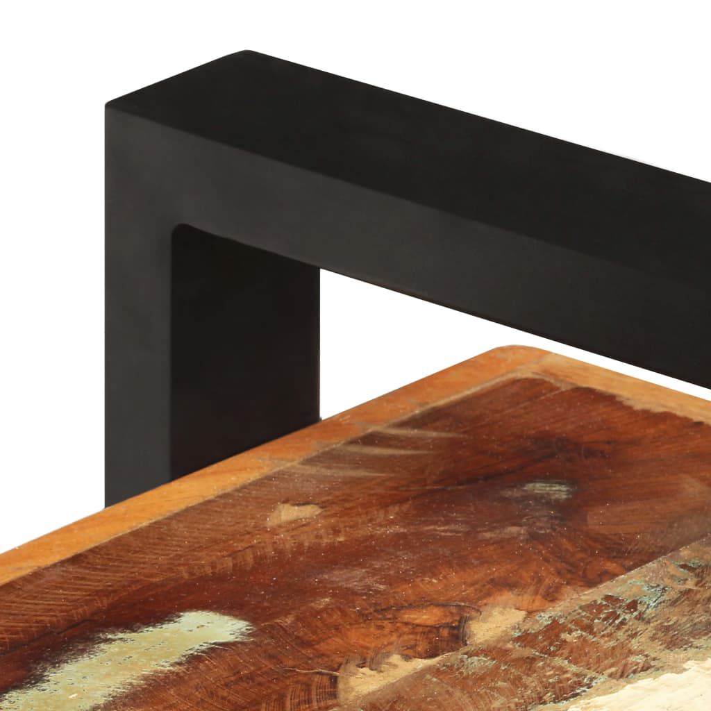 vidaXL Sideboard with 3 Shelves 120x40x75 cm Solid Reclaimed Wood