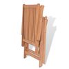vidaXL 9 Piece Garden Dining Set Solid Teak Wood