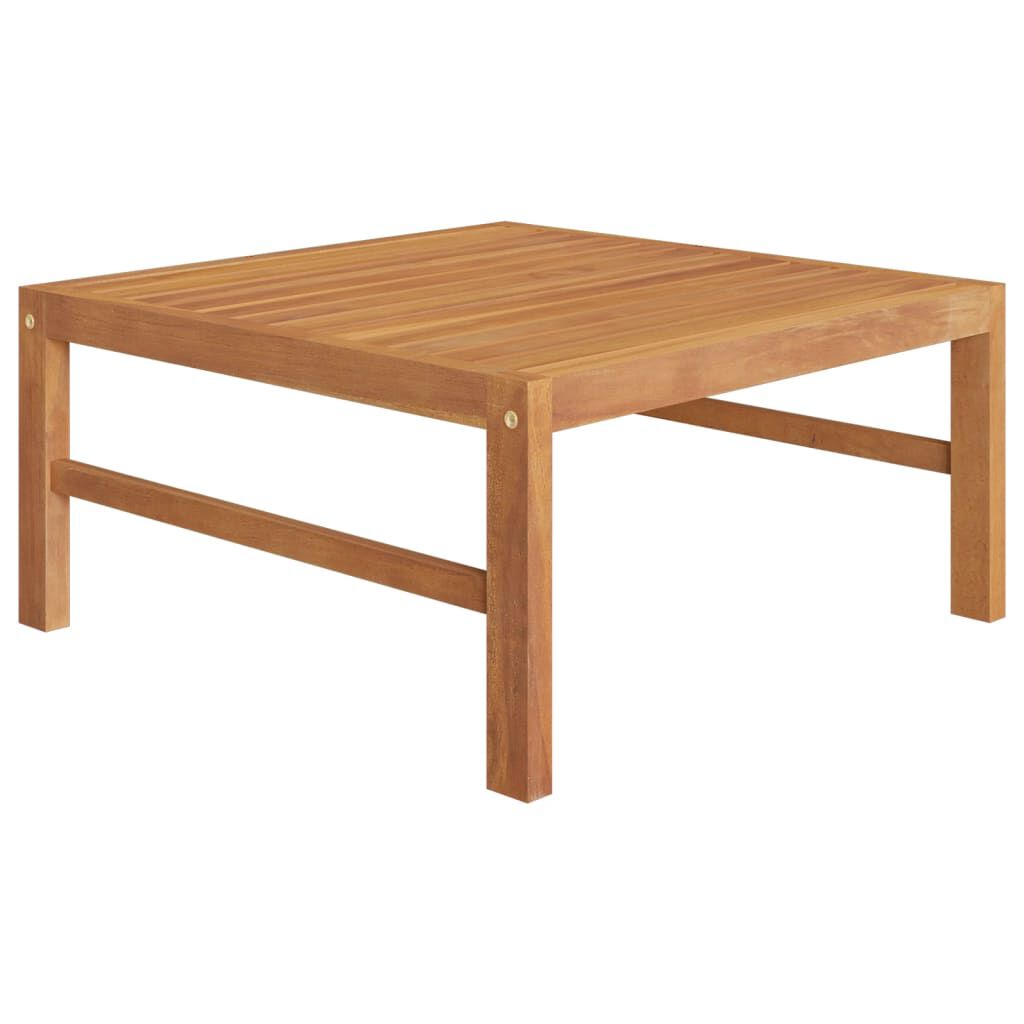 vidaXL 3 Piece Garden Lounge Set with Cream Cushions Teak Wood
