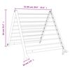 vidaXL Drying Rack for Bathtub Extendable 53-90 cm Aluminium