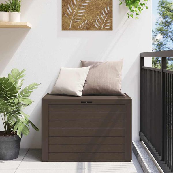 vidaXL Garden Storage Box Brown 78x44x55 cm