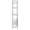 vidaXL Garden Arch with Gate Black 138x40x238 cm Iron
