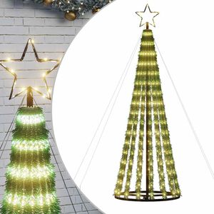 vidaXL LED Christmas Tree 688 LEDs Warm White 300 cm