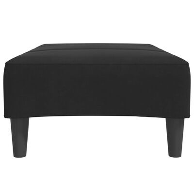 vidaXL Footstool Black 77x55x31 cm Velvet