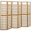 vidaXL 6-Panel Room Divider/Trellis Solid Fir Wood 242,5x180 cm