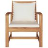 vidaXL Garden Chairs 2 pcs Natural 60 x 65 x 76.5 cm Solid teak wood