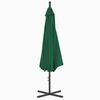 vidaXL Cantilever Garden Parasol with Steel Pole 300 cm Green