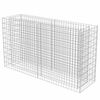 vidaXL Gabion Raised Bed Galvanised Steel 180x50x100 cm