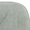vidaXL Dining Chairs 2 pcs Light Grey Velvet