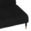 vidaXL 2-Seater Sofa Bed Black Velvet