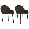 vidaXL Dining Chairs 2 pcs Brown Faux Leather