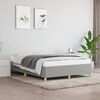 vidaXL Bed Frame without Mattress Light Grey 152x203 cm Queen Fabric