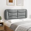 vidaXL Headboard Cushion "Hvar" Light Grey 137 cm Double Fabric