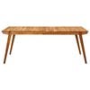 vidaXL 7 Piece Garden Dining Set 201.5x100 cm Solid Acacia Wood