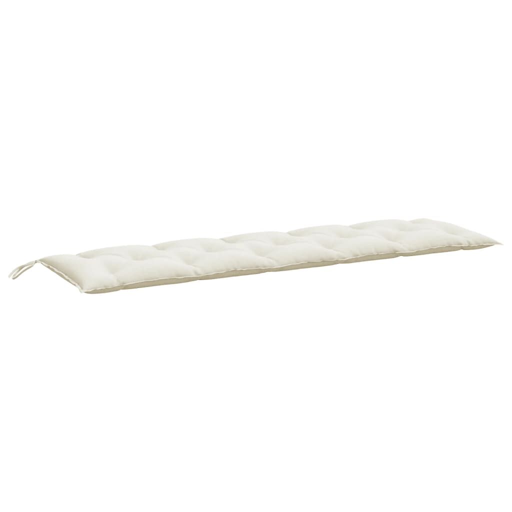 vidaXL Garden Bench Cushion Melange Cream 180x50x7 cm Fabric