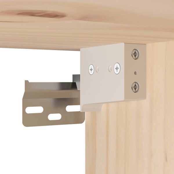 vidaXL Wall Cabinets 2 pcs 45x30x35 cm Solid Pinewood