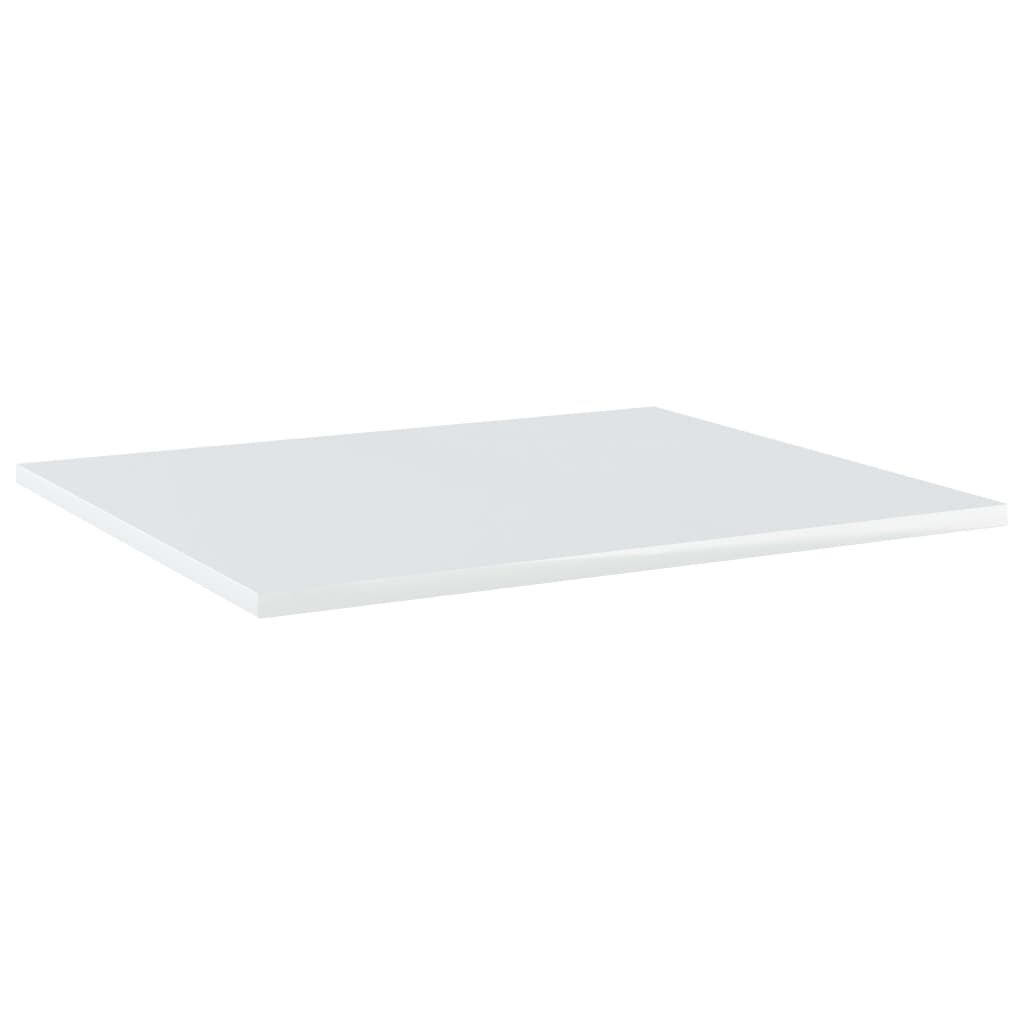 vidaXL Bookshelf Boards 8 pcs High Gloss White 60x50x1.5 cm Engineered Wood