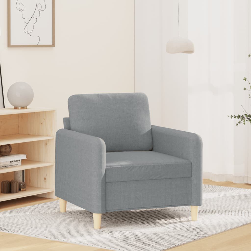 vidaXL Sofa Chair Black 60 cm Fabric