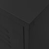 vidaXL TV Cabinet Black 105x35x50 cm Steel