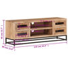 vidaXL TV Cabinet 110x30x40 cm Solid Acacia Wood