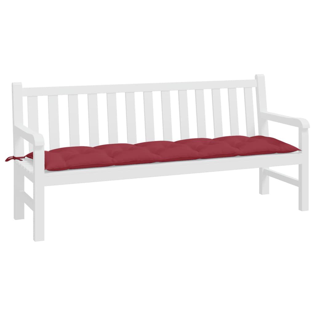 vidaXL Garden Bench Cushion Wine Red 180x50x7 cm Oxford Fabric