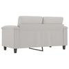 vidaXL 2-Seater Sofa Light Grey 120 cm Microfibre Fabric
