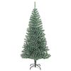 vidaXL Artificial Christmas Tree 300 LEDs & Flocked Snow 210 cm