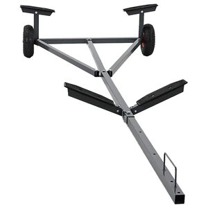 vidaXL Boat Trailer Silver 302 x 107 x 42 cm Steel